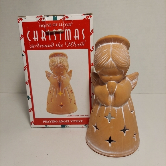 house of lloyd Other - VTG House Of Lloyd Christmas Around The World Praying Angel Votive Candle Holder